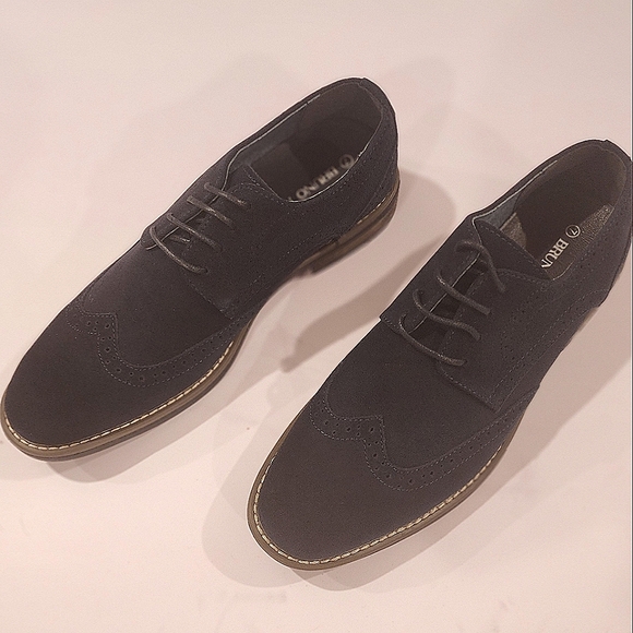 Bruno Marc Navy Blue Side Oxfords - Picture 1 of 5